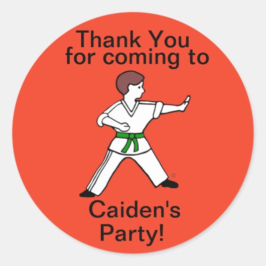 空手キッド11カスタマイズ武術アーツのシール ラウンドシール (正面)