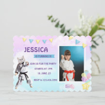 空手キャットバースデーパーティーガールパーティーテコンド