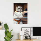 空手キャット90 ポスター (ホームオフィス)