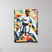 空手キュビズムのキャンバス印刷 キャンバスプリント (正面)
