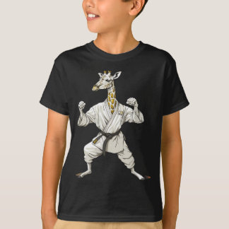 空手キリンのテコンドー柔術MMAモチーフ Tシャツ