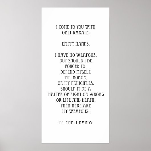 空手クリード ポスター (正面)