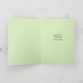 空手グリーンベルトプロモーションおめでとうカード サンキューカード (内部)