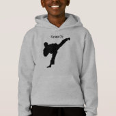 空手グレーブラックシルエット日本の武術アーツ (正面)