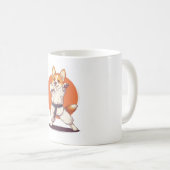 空手コーギー 武術犬 コーヒーマグカップ (正面右)
