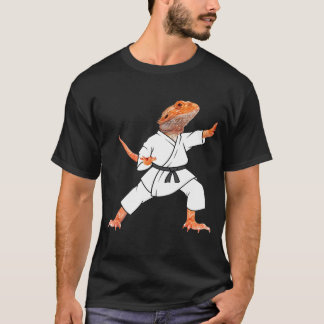空手サムライ忍者トカゲ Tシャツ