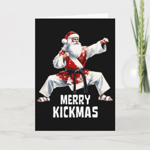 空手サンタクロース クリスマス マリーキックマス 武道 カード