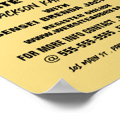 空手シルエット空手クラス広告ズ ポスター (角)