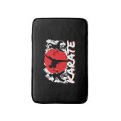 空手ジャパン日本のテーマ バスマット (正面縦)