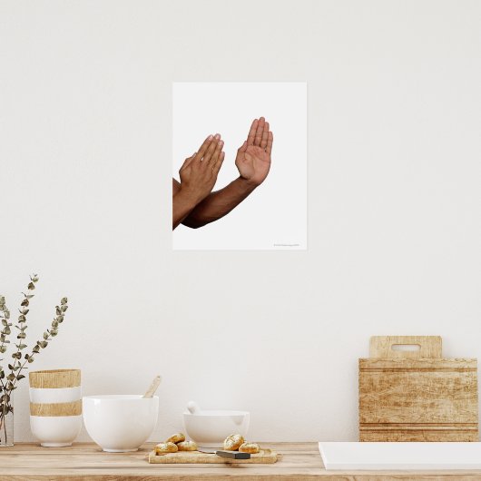 空手スタンス2 ポスター (キッチン)