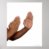 空手スタンス2 ポスター (正面)