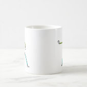 空手スティックマン コーヒーマグカップ (中央)