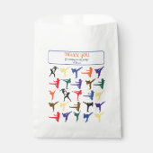 空手スポーツシルエットモダントレンディー誕生日 フェイバーバッグ (正面)