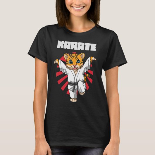 空手タイガークレーンキック1 Tシャツ (正面)