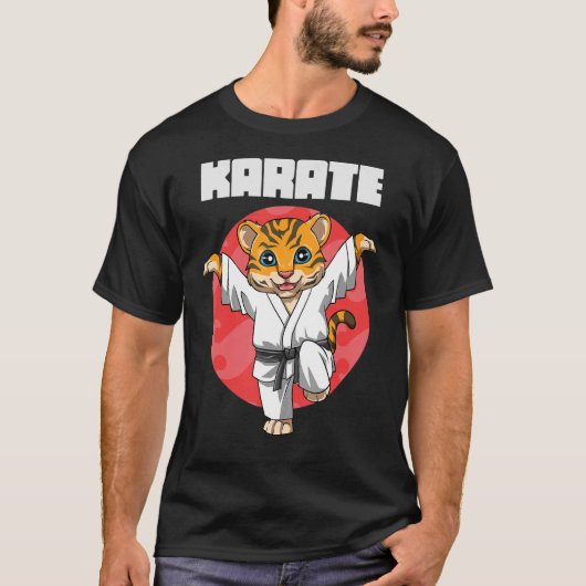 空手タイガークレーンキック Tシャツ (正面)