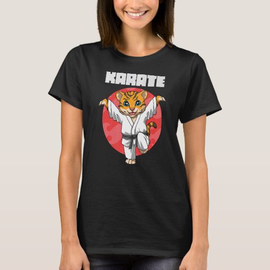 空手タイガークレーンキック Tシャツ (正面)