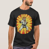 空手タイガーマスター - 武道パワーストライク Tシャツ (正面)
