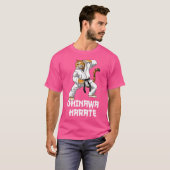 空手タイガー沖縄空手日本の武術芸術 Tシャツ (正面フル)