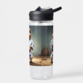 **「空手チャンピオン：恐れを知らないモルモット** ウォーターボトル (左面)