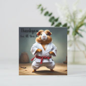 **「空手チャンピオン：恐れを知らないモルモット** サンキューカード (スタンド正面)