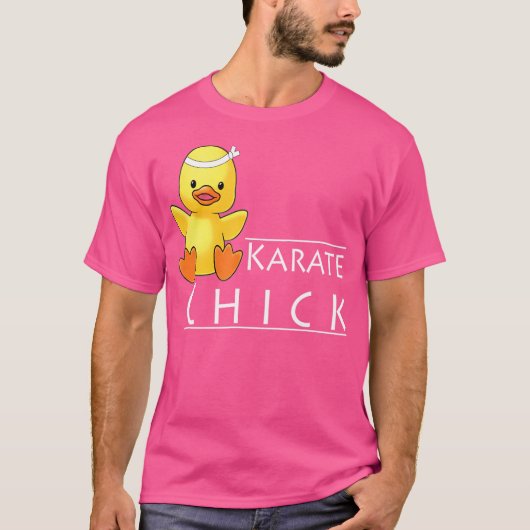 空手チョックおもしろい – 空手シャツ Tシャツ (正面)