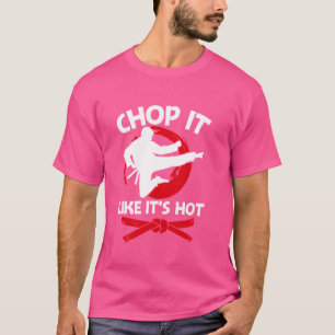 空手チョップ熱い武術アーツ空手L Tシャツ