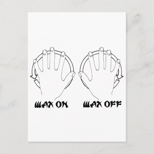 空手チョーク ポストカード (正面)