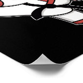 空手テコンドおもしろいー猫柔術女性女子M ポスター (角)