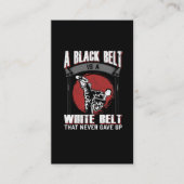 空手テコンドーブラックベルト武術アーツファイター 名刺 (正面)