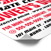 空手デザイン空手クラス広告ズ ポスター (角)