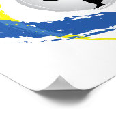 空手トリカラーエンブレム ポスター (角)