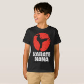 空手ナナポニーテールキック 日本の武道グッズ Tシャツ (正面フル)