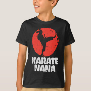 空手ナナポニーテールキック 日本の武道グッズ Tシャツ