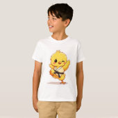 空手ニワトリTシャツ Tシャツ (正面フル)