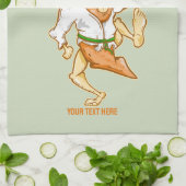 空手ニンジン武術芸術 キッチンタオル (折り畳み)