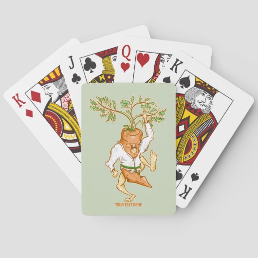 空手ニンジン武術芸術 トランプ (裏面)