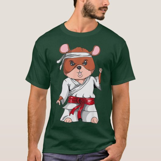 空手ハムスターキックボクシング武術アート柔術 Tシャツ (正面)