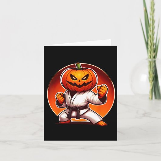 空手ハロウィンカボチャのケース カード (正面)