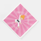 空手バースデーパーティーレッドヘアガールピンク (コーナー)