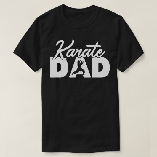 空手パパおもしろいー空手パパ父ギフト Tシャツ (デザイン正面)