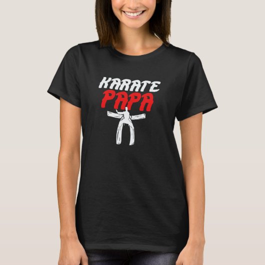空手パパ 祖父 誇り 空手パパ Tシャツ (正面)