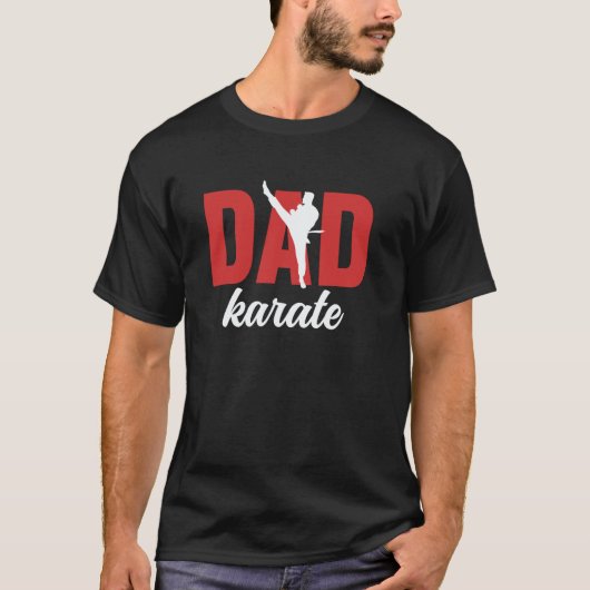 空手パパ 空手お父さん 最高の空手パパ Tシャツ (正面)