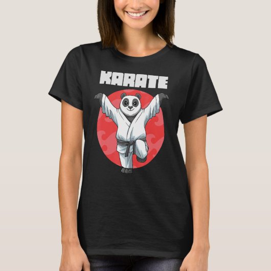 空手パンダクレーンキック1 Tシャツ (正面)