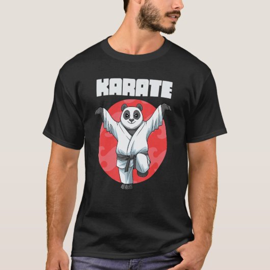 空手パンダ・クレインキック1 Tシャツ (正面)