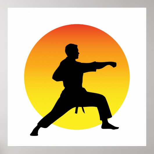 空手パンチ。 ポスター (正面)