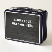 空手パーソナライズされた弁当箱 メタルランチボックス (裏面)