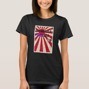 空手パープルベルト青年 Tシャツ