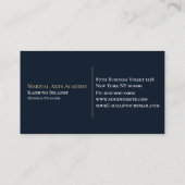 空手ビジネスカード 名刺 (裏面)