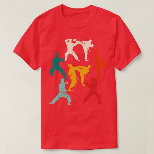 空手ファイターレトロ空手 Tシャツ (デザイン正面)