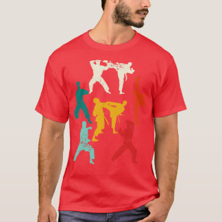 空手ファイターレトロ空手 Tシャツ